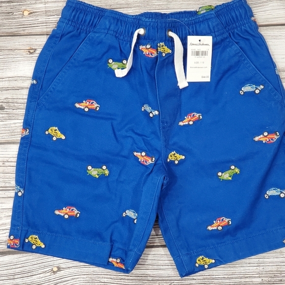 Hanna Andersson Embroidered T-Shirt and Shorts Race Cars Summer Set NWT - Picture 6 of 8